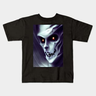 SPOOKY LAUGHING RED EYED HALLOWEEN VAMPIRE Kids T-Shirt